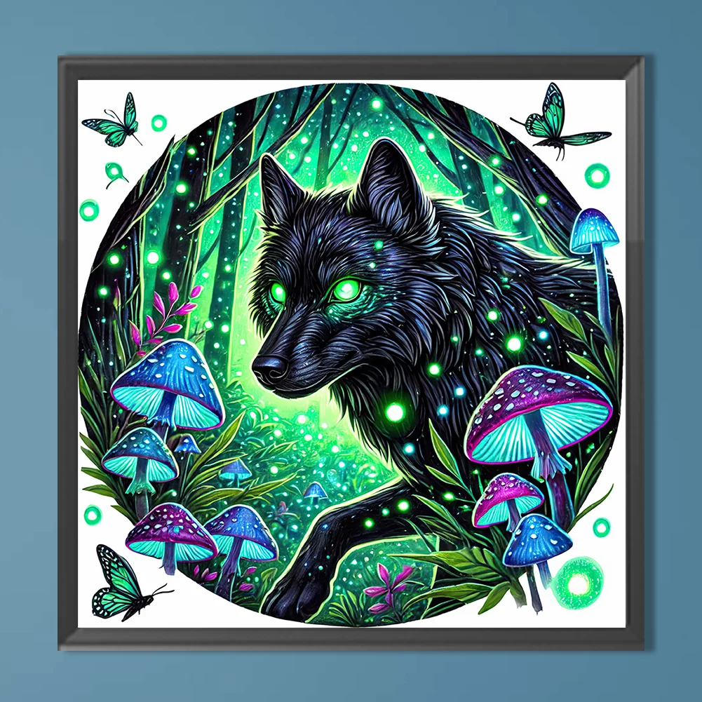 Diamond Painting - Full Round Drill - Wolf(Canvas|30*30cm)