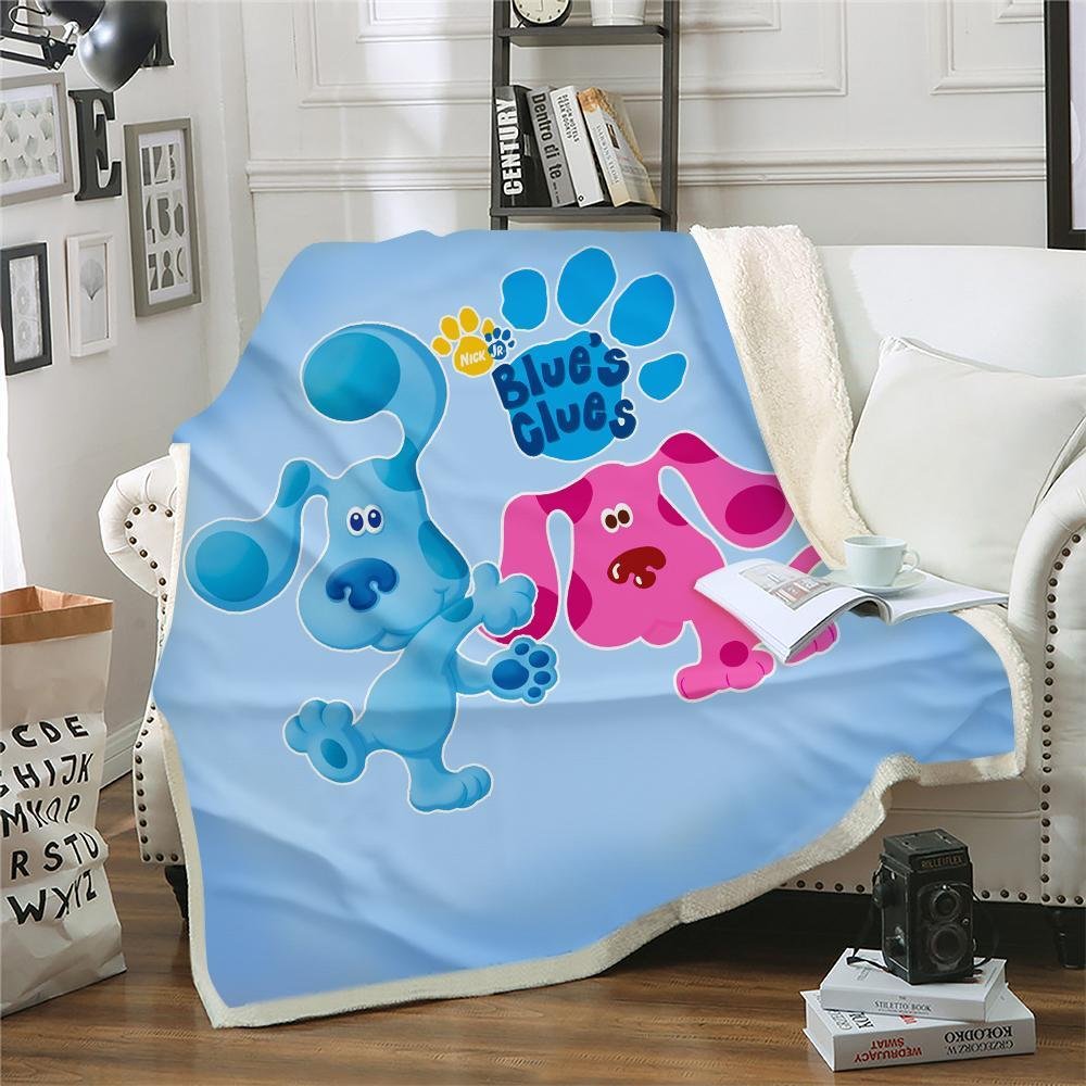 Blue's Clues Throw Blanket Plush Blanket for Couch Bed Sofa