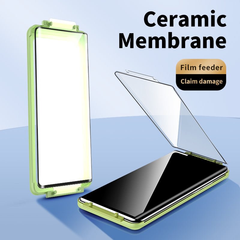2023 SS Grade Microcrystalline Ceramic Curved Screen Soft Film Protector Kit for Samsung