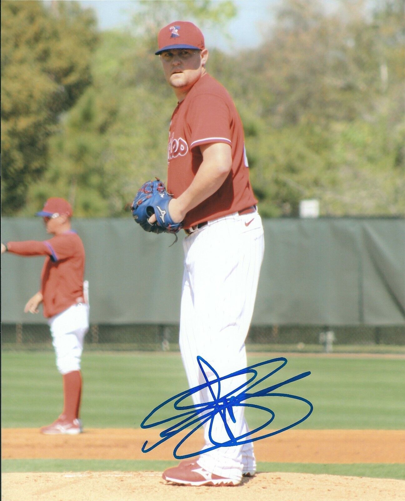 Signed 8x10 DREW STOREN Philadelphia Phillies Autographed Photo Poster painting - COA