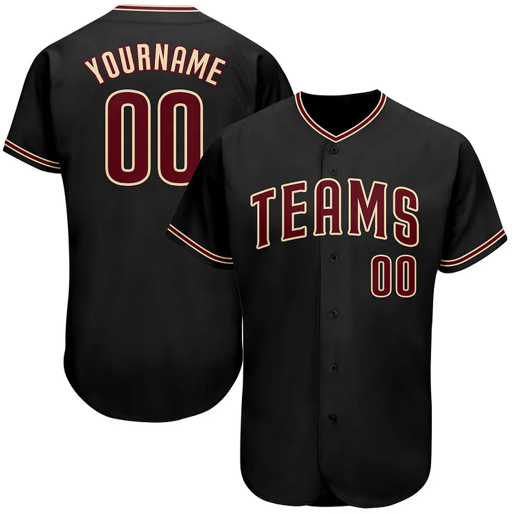 Custom Black Baseball Jersey