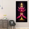 >SALE<Flaming Lotus 5D DIY Diamond Painting Kits Full Round Drill Wall Decor (Y731)