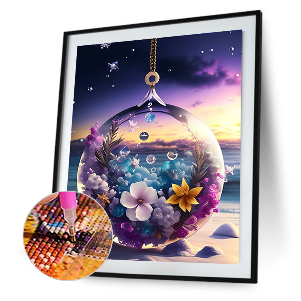 Rainbow Beach 30*40cm(canvas) full round drill diamond painting