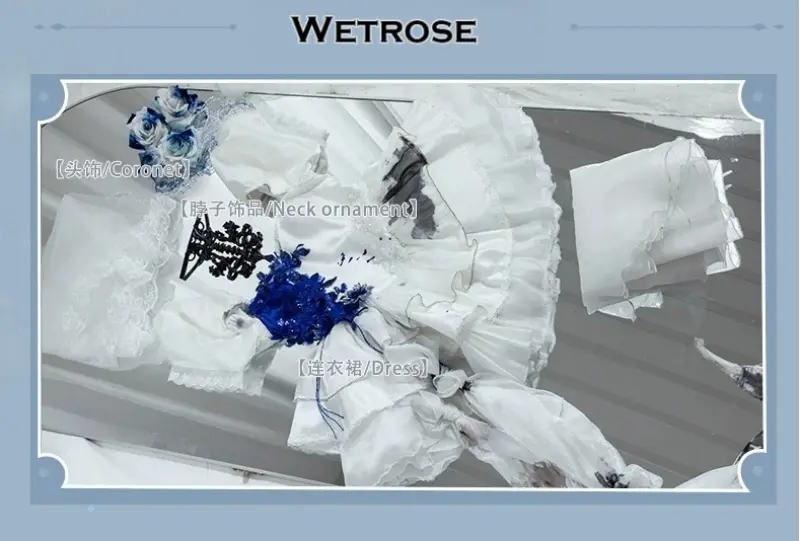 [Wetrose] In Stock Path to Nowhere Graves Ghost Bride White Gown Game Outfit Cosplay Costume 