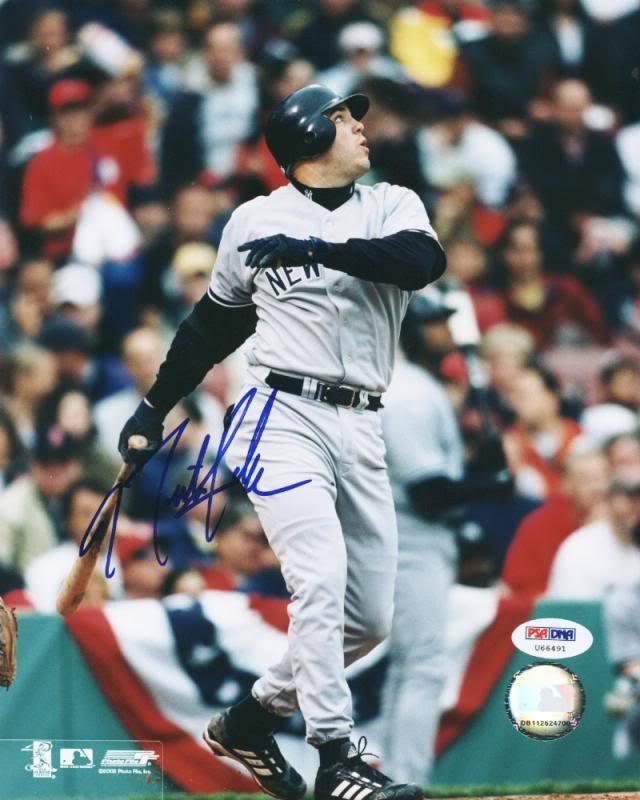 Yankees Nick Johnson Signed Authentic 8X10 Photo Poster painting Autographed PSA/DNA #U66491