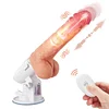 Heating 8 Vibration Thrusting Dildo Machine 7In