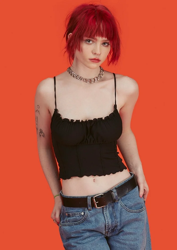 August Lemonade Becca Crop Top Purple August Lemonade August Lemonade
