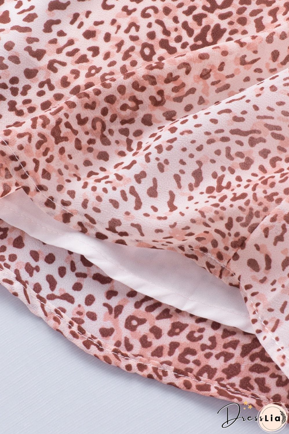 Pink Leopard Print Sexy Shift Tank Top