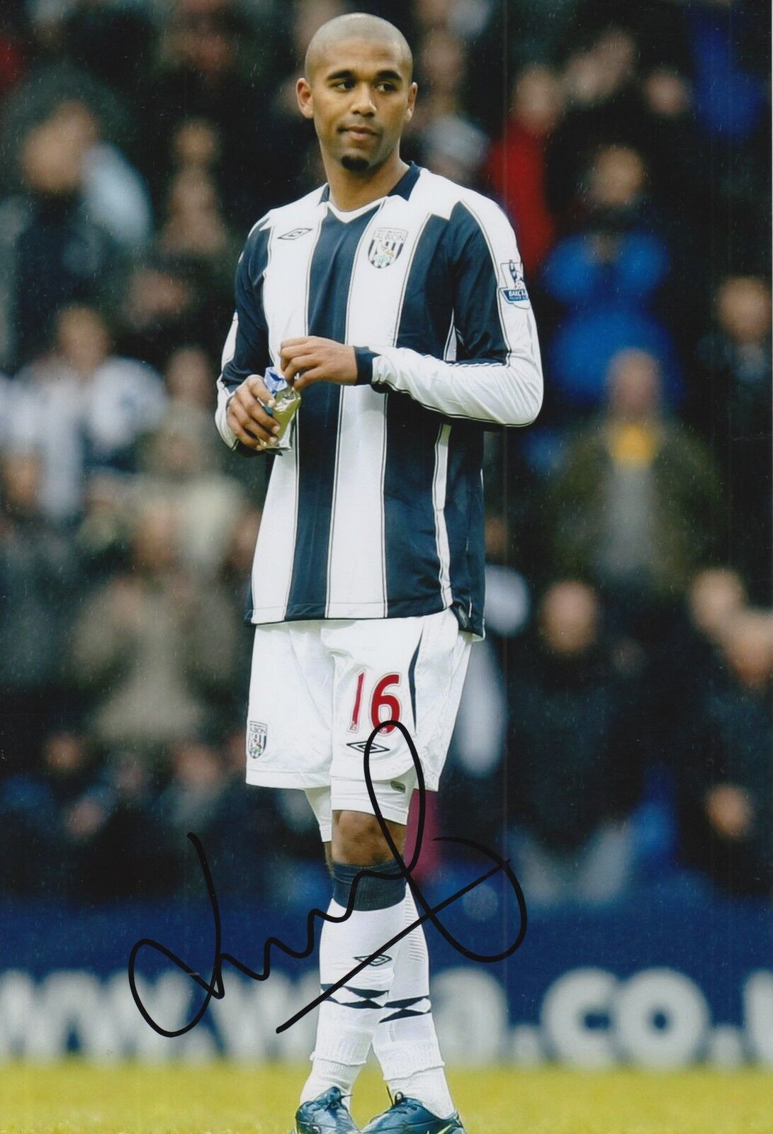 WEST BROM HAND SIGNED LUKE MOORE 12X8 Photo Poster painting 1.