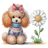 Diamond Painting-DIY Crystal Rhinestone Teddy Dog