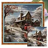 Snow House-11CT Stamped Cross Stitch 40*40cm