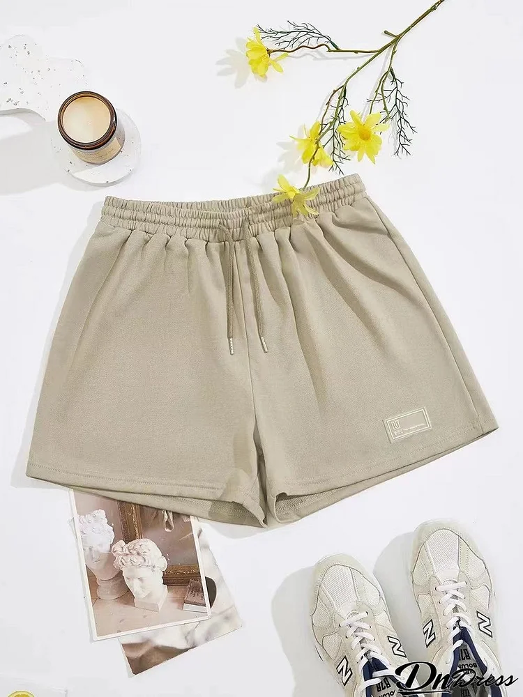 Drawstring Waist Shorts