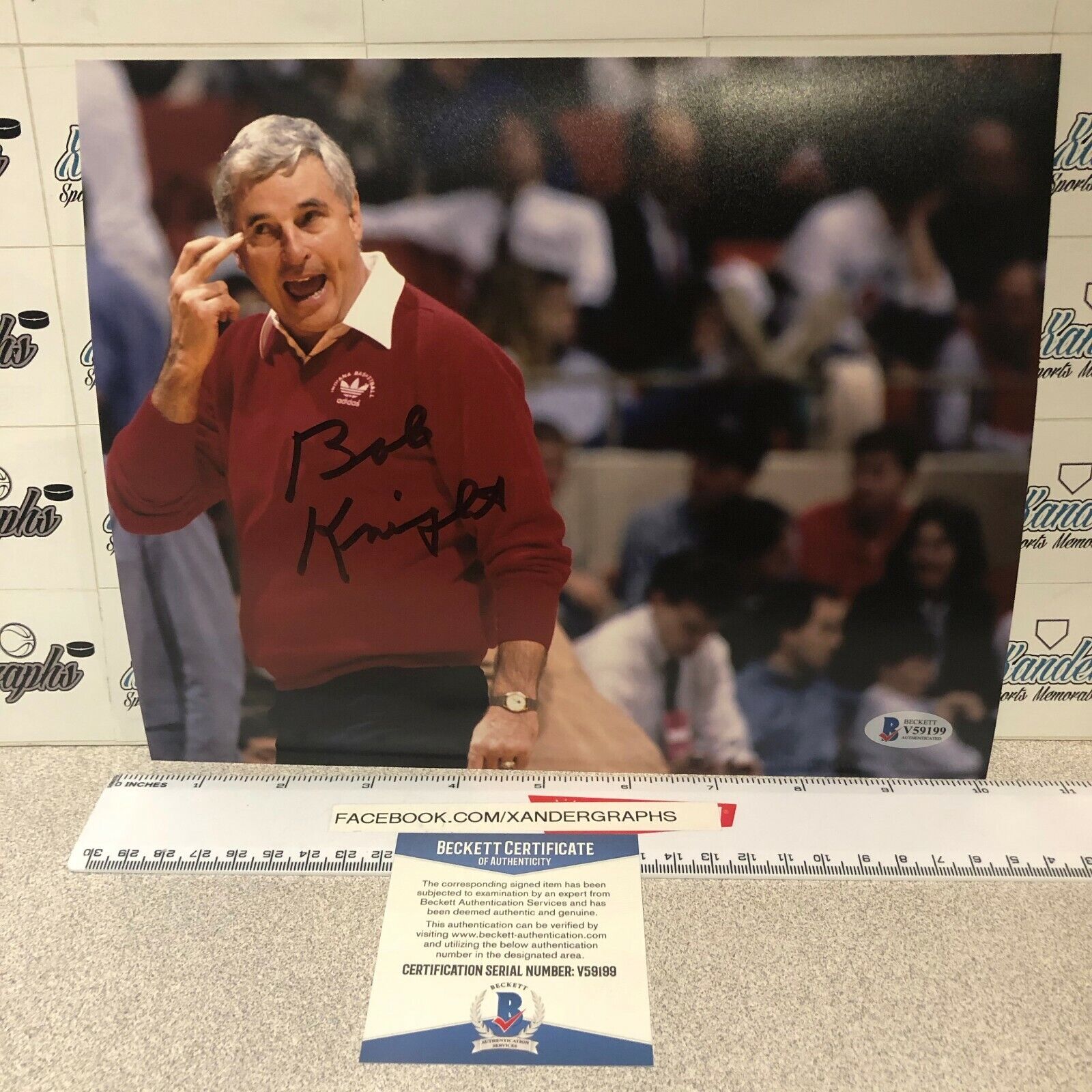 Pick(1) BOB BOBBY KNIGHT AUTOGRAPHED 8x10 BASKETBALL Photo Poster paintingGRAPH BECKETT BAS COA