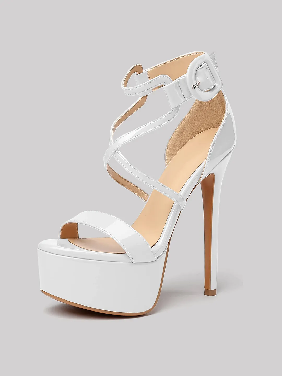 Open Toe High Heels Platform Women Chain Sandals for Summer Fashion Design main image 1