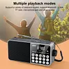 FM Radio LED Digital Display Support TF Card MP3 Player USB Drive Portable Radio