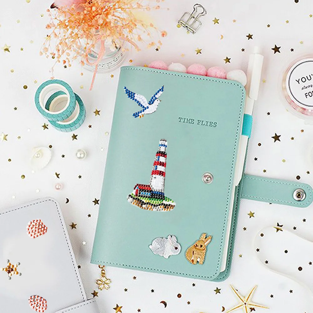 4pcs 5D DIY Diamond Painting Stickers Handmade Art Craft Kits Gift