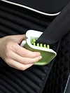 Car Seat Belt Cleaning Brush Double Sided U Type Foldable Safe Belt Washing Tool
