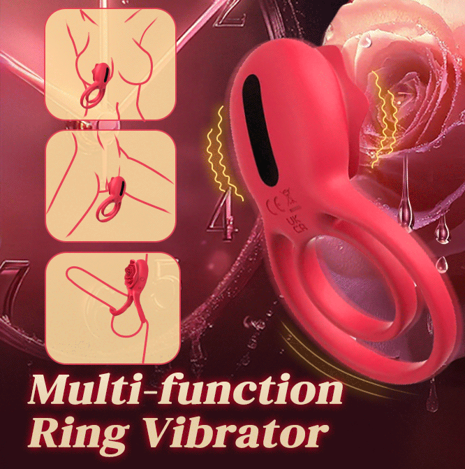 Rose Vibrating Penis Ring for Couples  2026 New Quiet Beginner-Friendly