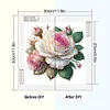 Fleur-Peinture diamant en forme sp&eacute;ciale-30*30cm