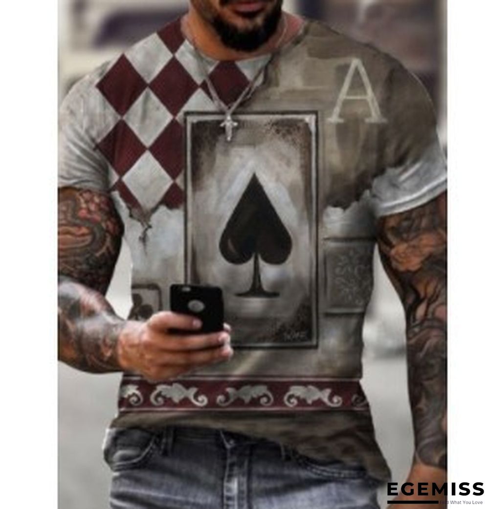 Casual Summer Slim Print Thin Youth T-shirt Trend | EGEMISS