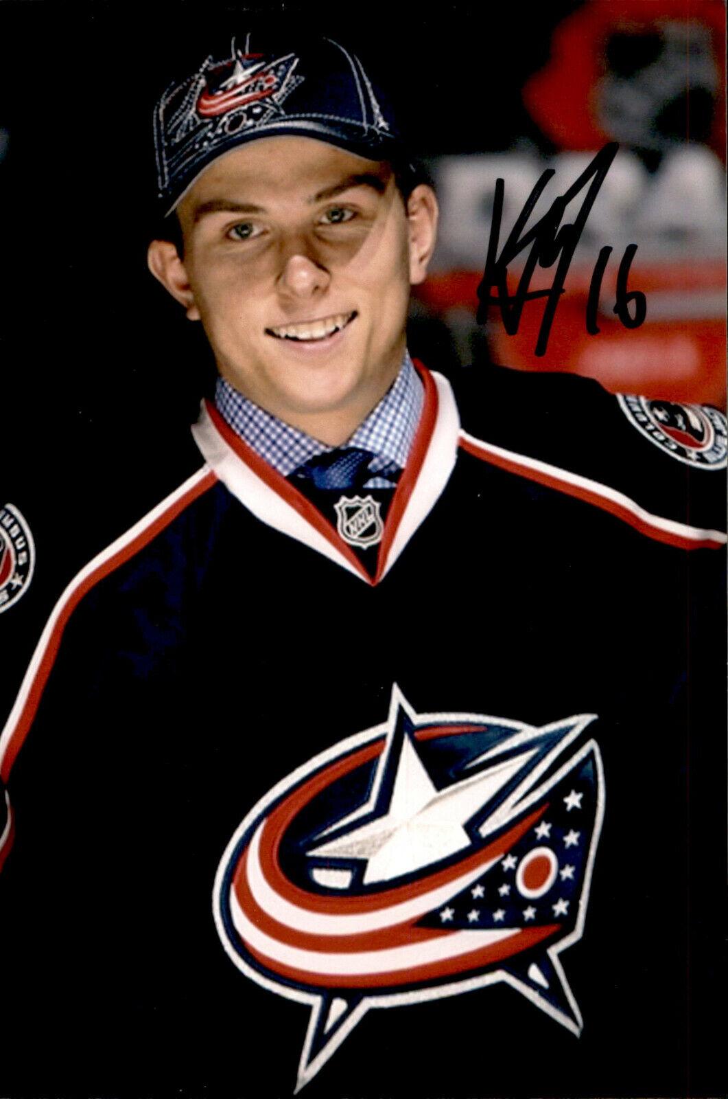 Kerby Rychel SIGNED autographed 4x6 Photo Poster painting COLUMBUS BLUE JACKETS / CALGARY FLAMES