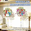 2pcs DIY Diamond Painting Parrot Wind Chimes Crystal Window Suncatcher Craft Set Birthday Gifts Home Garden Decor