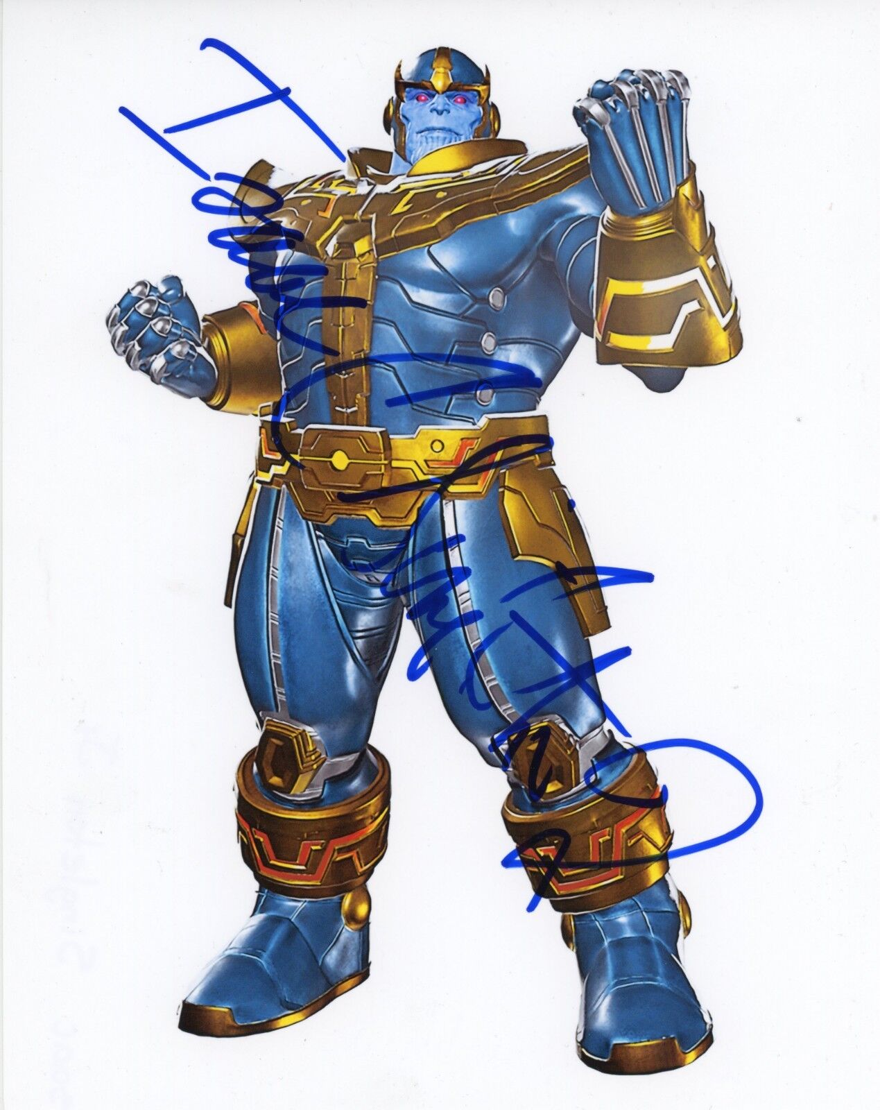 ISAAC C SINGLETON JR Authentic Hand-Signed MARVEL vs. CAPCOM Thanos