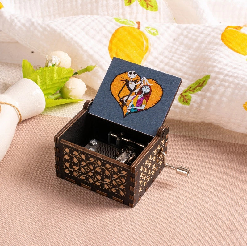 Halloween Vintage Style Pumpkin Letter Cat Wood