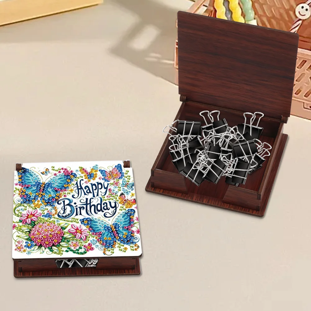 DIY Flower Butterfly Diamond Painting Note Box Paper 160 Sheets of Paper for DIY Art Craft