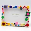 Garden DIY Building Block Photo Frame Kit,Creative Handmade Assembled Photo Frame Handmade Craft Gift Home Tabletop Display Decor