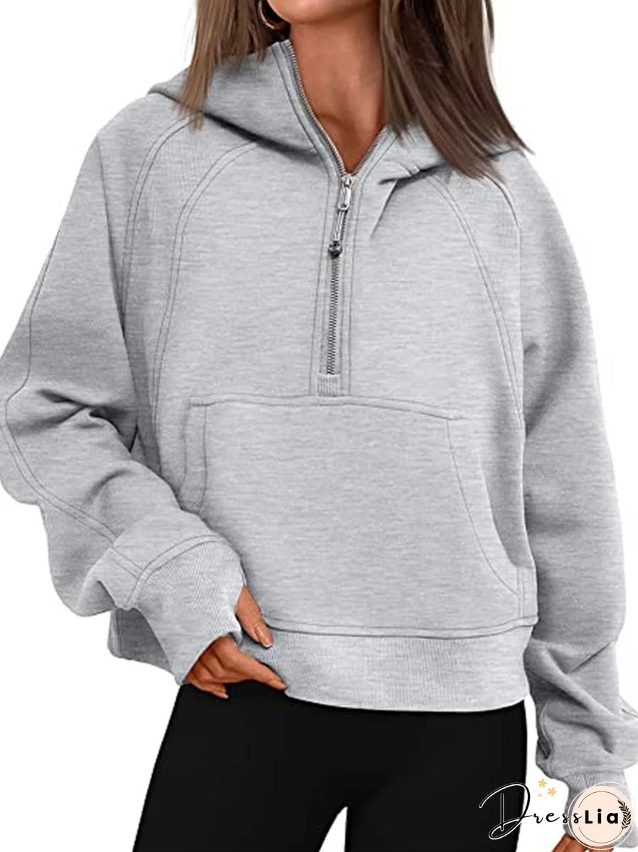 Trendy Oversized Fleece Pullover Long Sleeve Hoodie