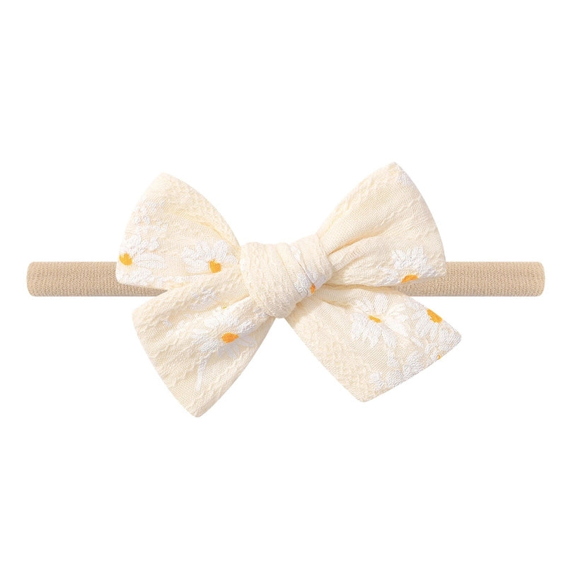Autumn And Winter Infant Soft Elasticity Traceless Hair Band Baby Bow Headband Hair Accessory 3791