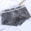Men's Sexy Leopard Print U Pouch Boxer Briefs