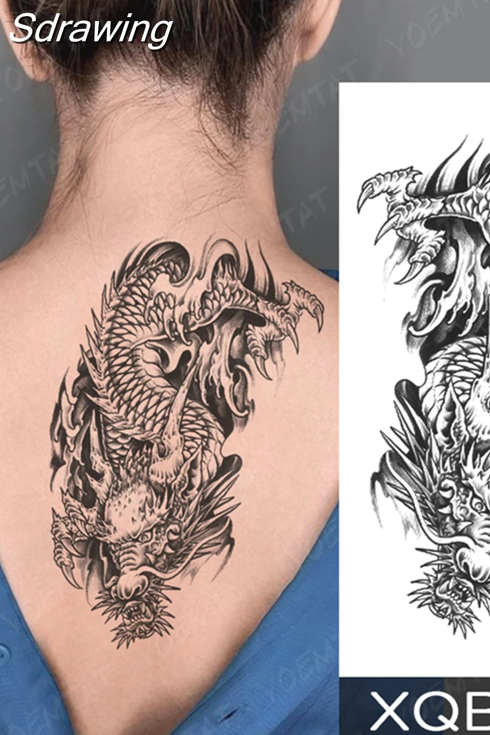 Sdrawing Temporary Tattoo Sticker Butterfly Flower Totem Flash Tatto Y2k Style Body Art Arm Leg Waist Fake Tatoo Men Women