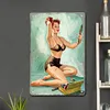 Girl - Vintage Metal Signs(8*12Inch/12*16Inch)-Pin-up-girls