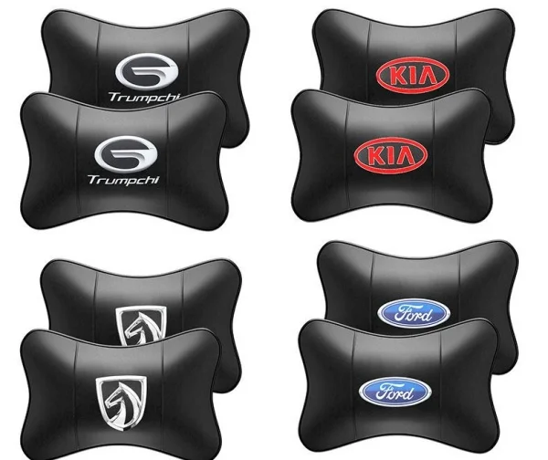 Car Genuine Leather Neck Pillow