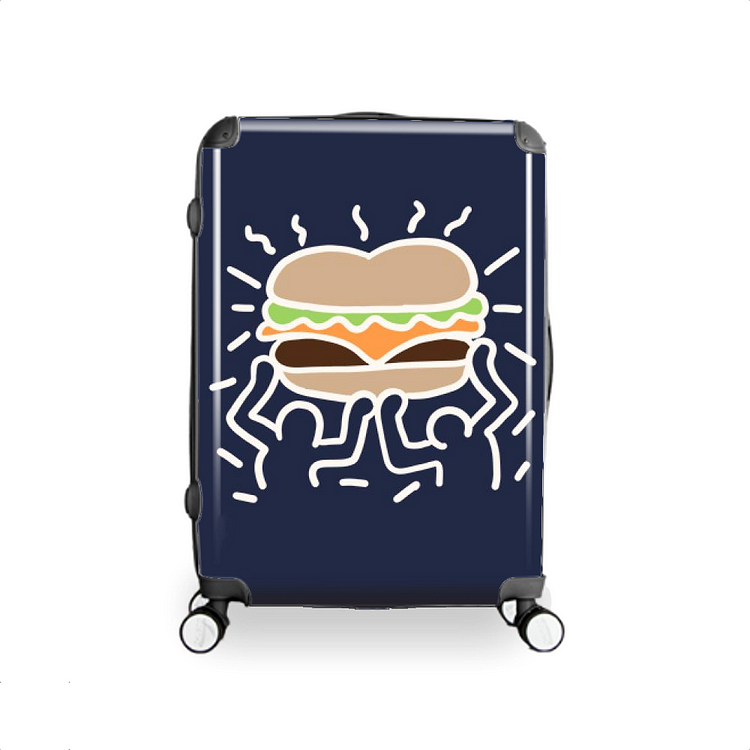 We Love Hamburgers, Keith Haring Hardside Luggage