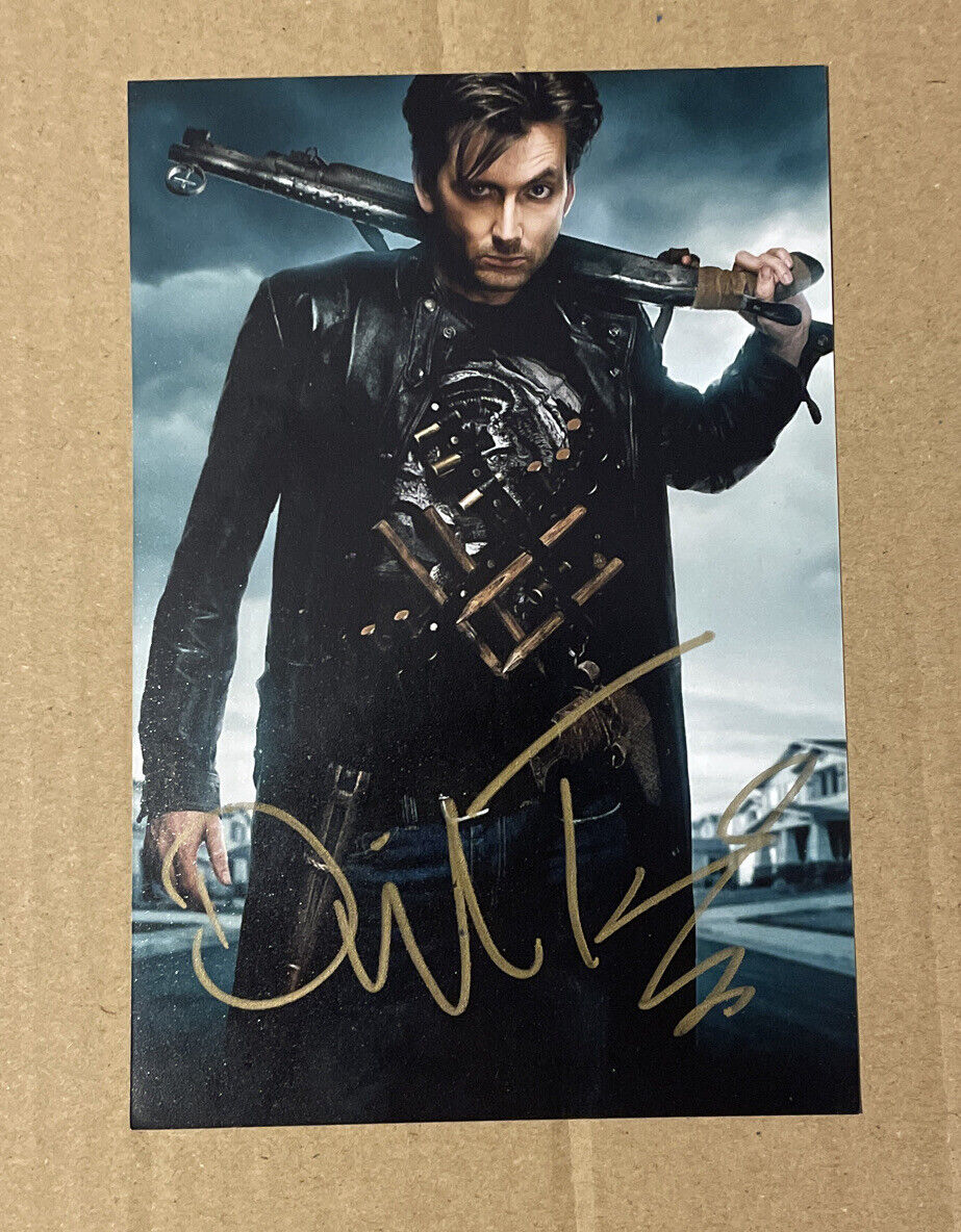 David Tennant Hand Signed 6x4 Photo Poster painting Tenth Doctor Who Fright Night Autograph