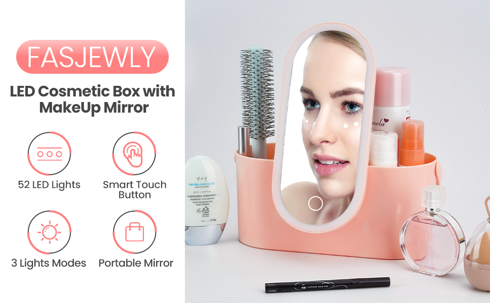 cosmetic mirror with light