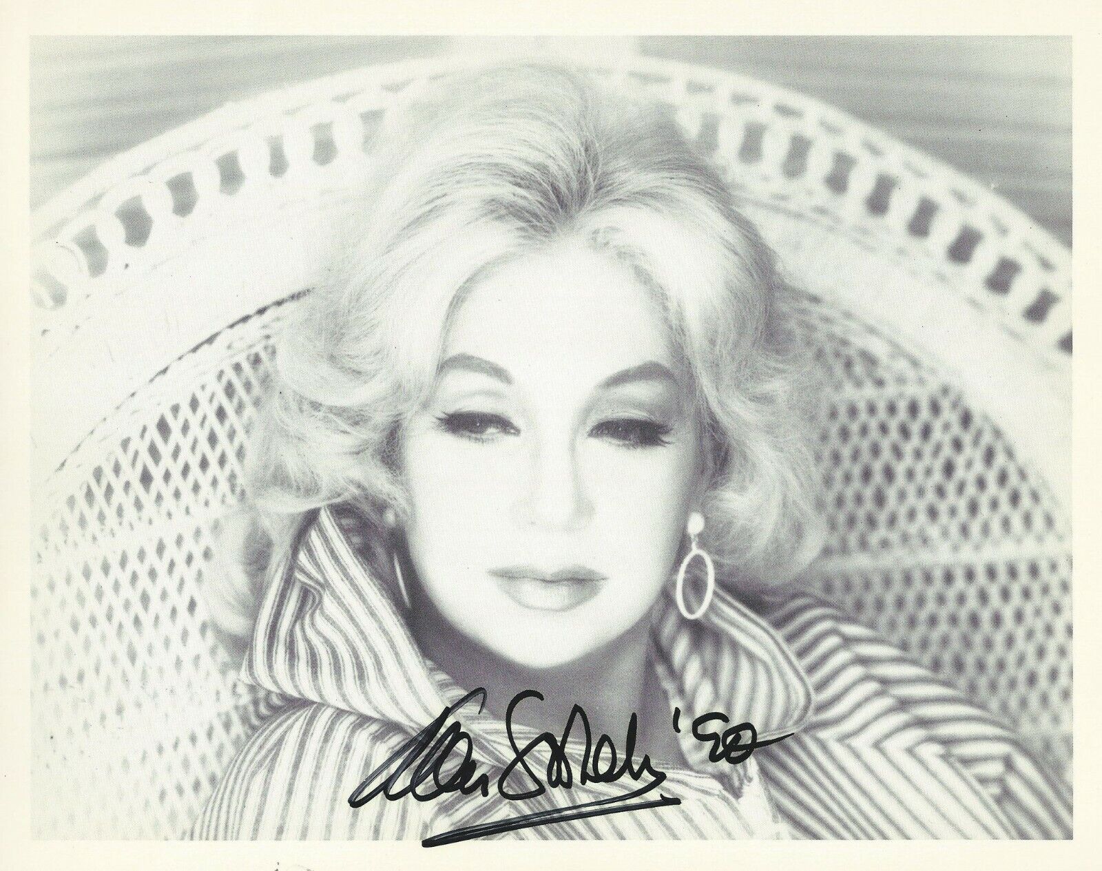 ANN SOTHERN: Autographed Signed Dated 8x10 Photo Poster painting