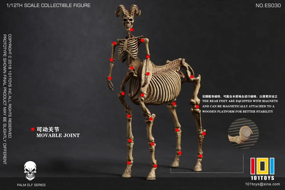 101TOYS 1/12 NO.ES028 PALM ELF SERIES Skeleton movable unicorn