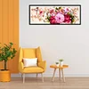 Peony - Full Embroidery 3 Strands 11CT Stamped Cross Stitch - 110*40CM - Large Size