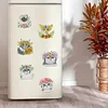 (US Local)6pcs Cat DIY Diamond Painting Fridge Magnets Craft Kit