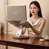 Walnut Butterfly Computer Stand Liftable 360&deg; Rotation Heat Dissipation Computer Support Stand Suitable for 12~18 Inch Tablets and Laptops