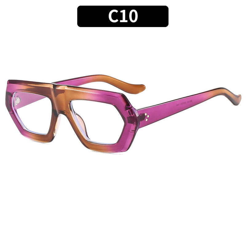 Casual Elegant Solid Color Ac Special-Shaped Mirror Full Frame Optical Glasses