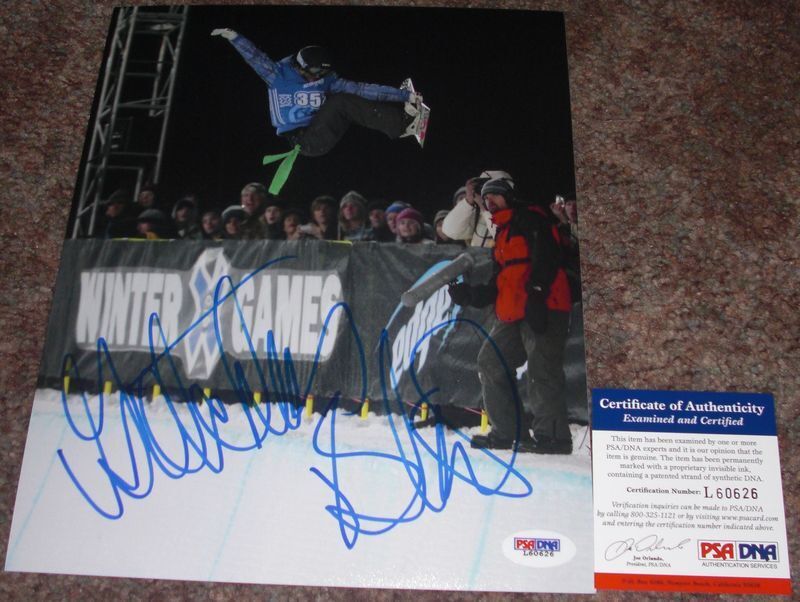 HOT!!! Gretchen Bleiler SNOWBOARD Signed X GAMES Olympics 8x10 Photo Poster painting #1 PSA/DNA