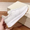 platform shoes dad shoes small white shoes women's 2024 new leather lace-up versatile and breathable casual sneakers women flats