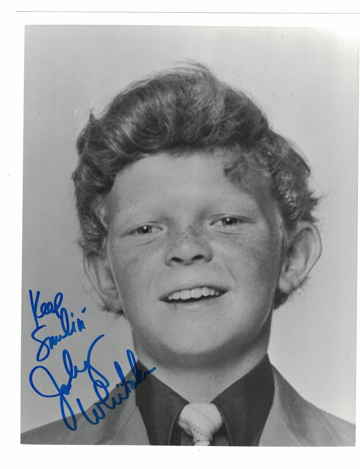 Johnny Whitaker Family Affair TV Show Signed 8 x 10