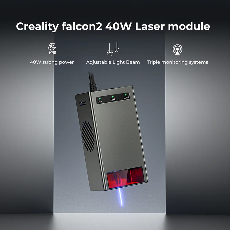 Creality Falcon 2 40w red laser alignment by RandomHobbyGuy, Download free  STL model