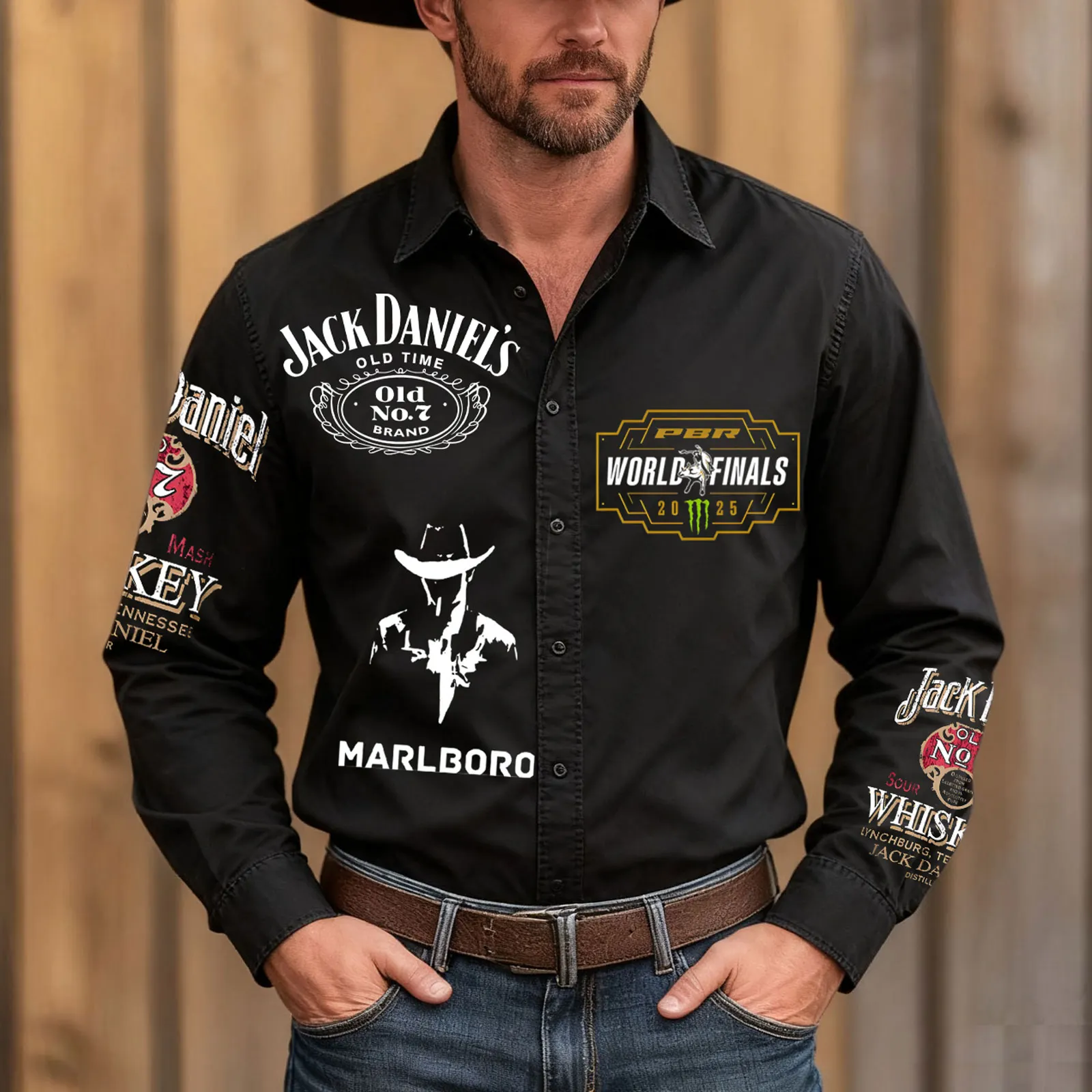 Classic Western Style Button-Up Shirt
